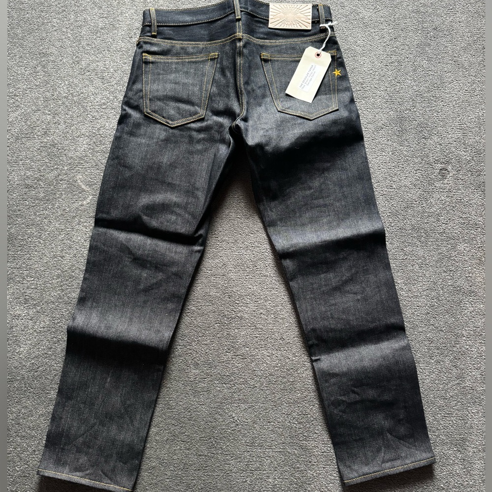 Brave Star regular taper 14oz ‘Bison’ Japan Selevedge Denim - 31x30 hemmed - Picture 2 of 4